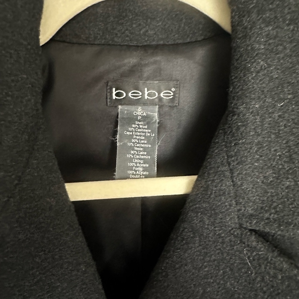 bebe Dark Gray Trench Coat - Picture 2 of 4